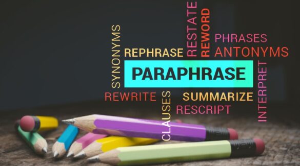 Paraphrasing tools for Students