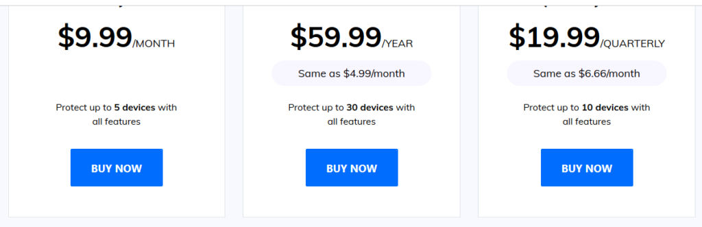 Famisafe Pricing