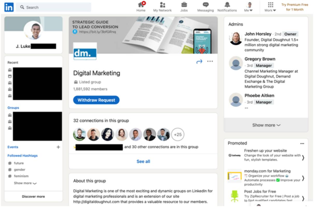 Join/ Create Linkedin Groups