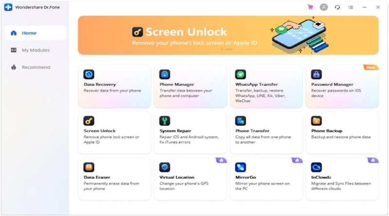 How to use Dr.Fone- screen unlock