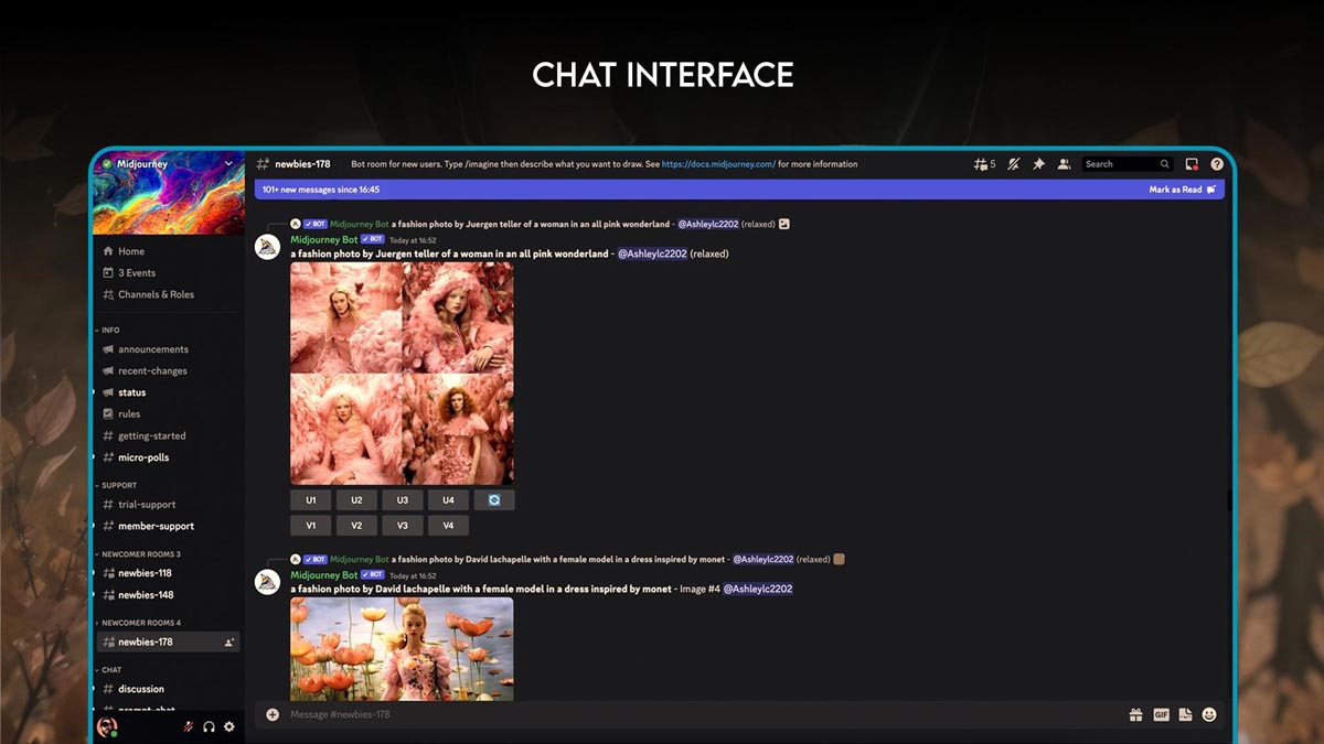 Midjourney Chat Interface