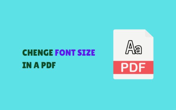 How to Change Text Size in A PDF