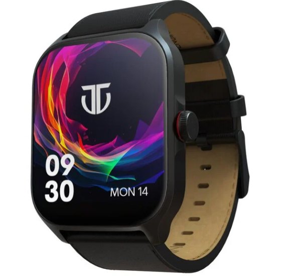 Modern Versatility- the multifunction black dial and leather classic