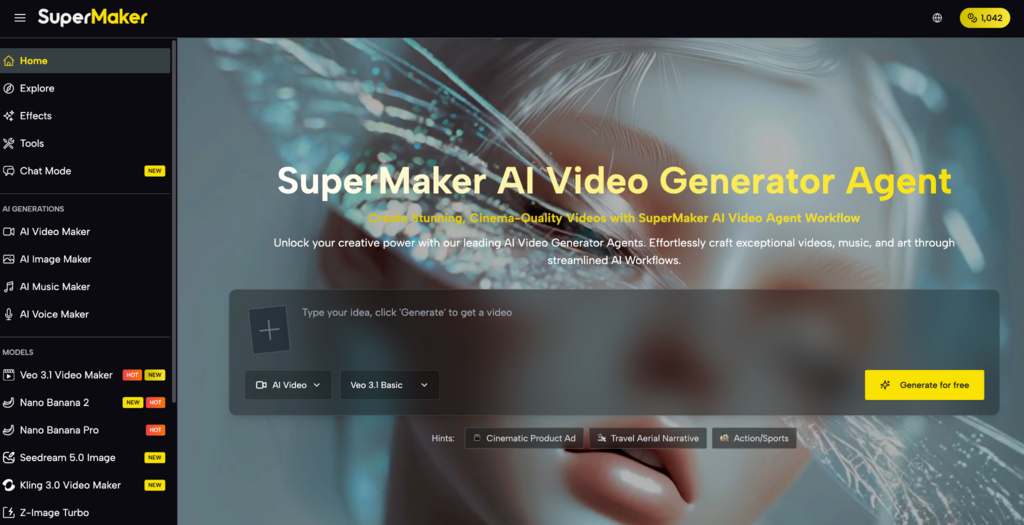 supermaker ai video generator agent