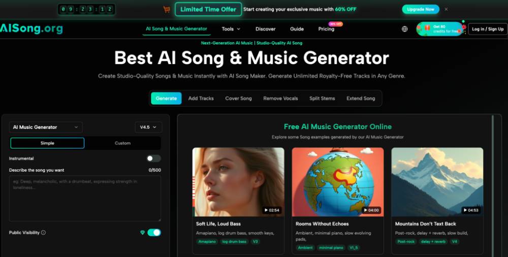 aisong best ai song and music generator