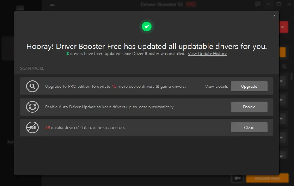 one click updates