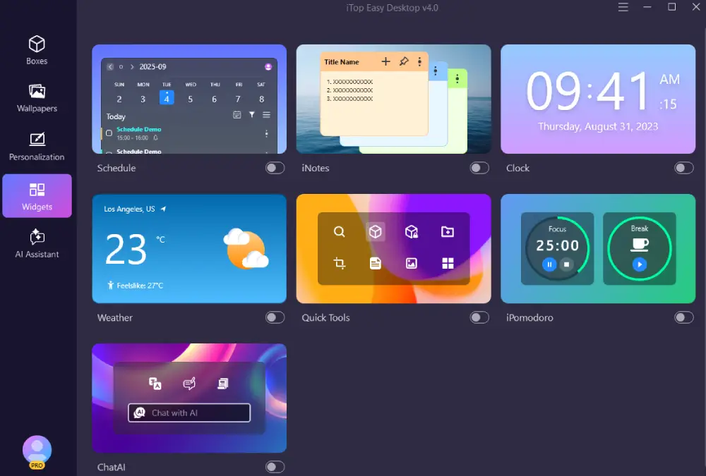 popular widgets