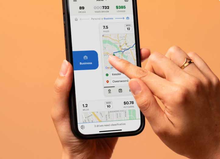 separate business and personal mileage